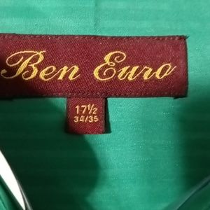 Brand new Men's Ben Euro green dress shirt